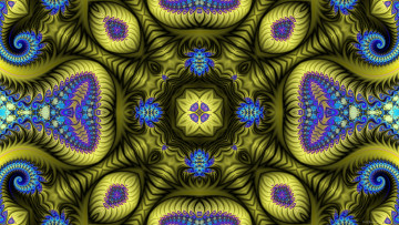 Картинка 3д+графика фракталы+ fractal узор фон цвета