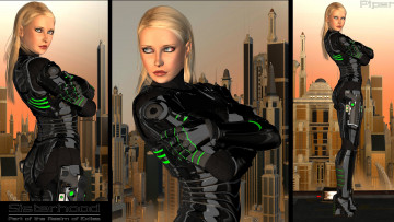 Картинка 3д+графика люди+ people блондинка фон взгляд девушка