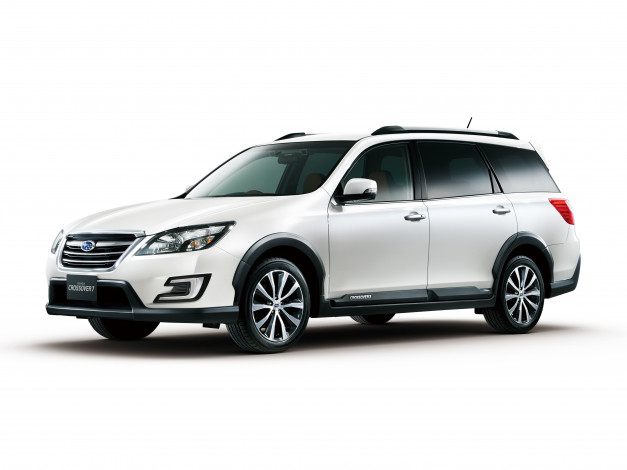 Обои картинки фото автомобили, subaru, crossover, 7, exiga, светлый, 2015г, ya5