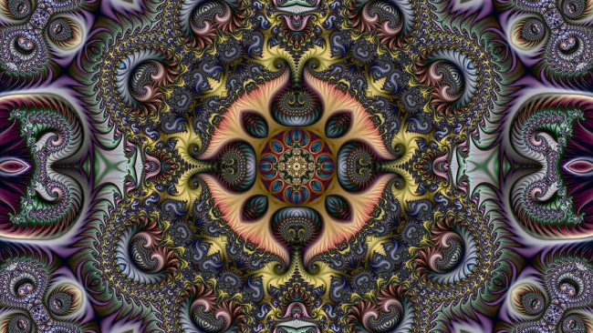 Обои картинки фото 3д графика, фракталы , fractal, узор, фон, цвета