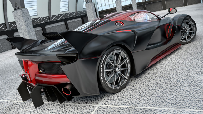 Обои картинки фото автомобили, 3д, ferrari, 2015г