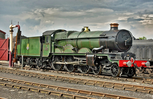 Обои картинки фото техника, паровозы, паровоз, рельсы, дорога, железная