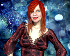 Картинка 3д+графика люди+ people фон взгляд девушка