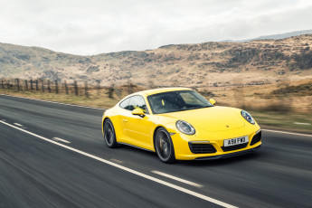 Картинка автомобили porsche carrera 4s красный 2016г 991 uk-spec cabriolet 911