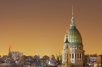 Картинка congreso+nacional +buenos+aires +argentina города -+панорамы шпиль купол