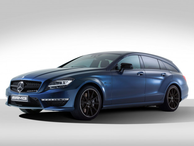 Обои картинки фото автомобили, mercedes-benz, brake, hart, cls, 63, amg, by, spencer, shooting