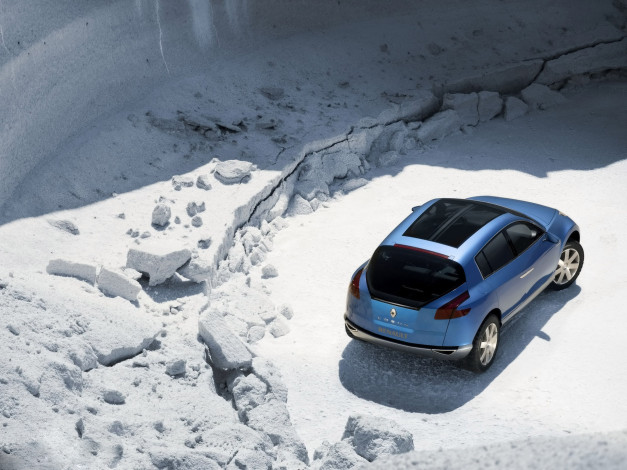 Обои картинки фото renault egeus concept 2005, автомобили, renault, синий, соль, 2005, concept, egeus