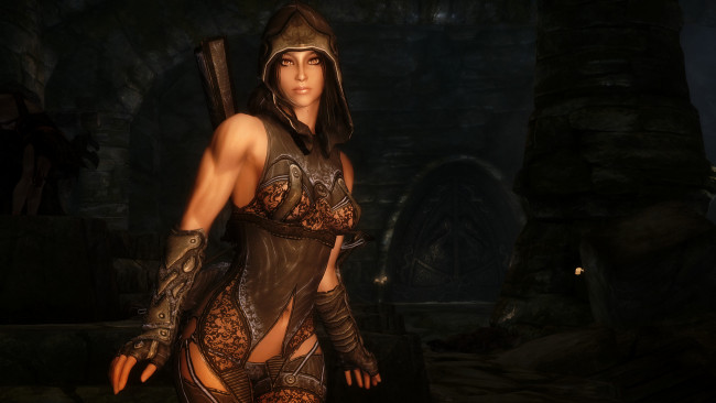 Обои картинки фото 3д графика, фантазия , fantasy, фон, взгляд, девушка