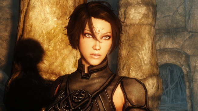 Обои картинки фото 3д графика, фантазия , fantasy, взгляд, фон, девушка