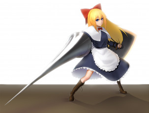 Картинка аниме touhou фон взгляд девушка