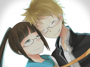 Картинка аниме nisekoi взгляд девушка фон