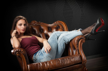 Картинка девушки -unsort+ брюнетки +шатенки взгляд фон девушка