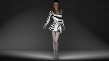 Картинка 3д+графика люди+ people девушка взгляд фон