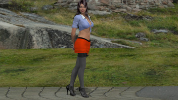 Картинка 3д+графика люди+ people взгляд девушка фон