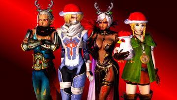 Картинка 3д+графика праздники+ holidays девушки взгляд фон