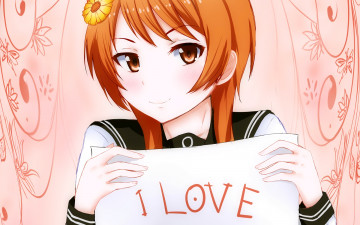 Картинка аниме nisekoi девушка взгляд фон