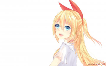 Картинка аниме nisekoi фон взгляд девушка