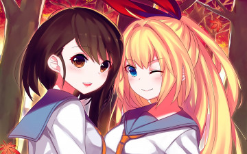 Картинка аниме nisekoi фон взгляд девушка