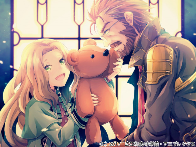 Обои картинки фото аниме, unknown,  другое, фон, взгляд, девушка