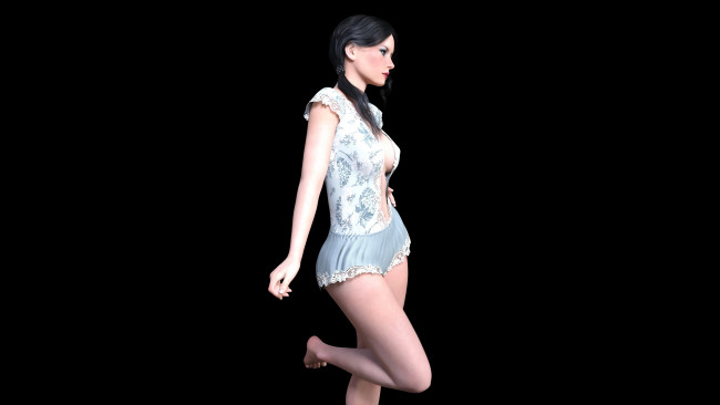 Обои картинки фото 3д графика, люди , people, девушка, взгляд, фон