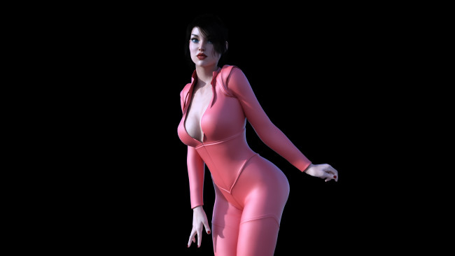 Обои картинки фото 3д графика, люди , people, девушка, взгляд, фон