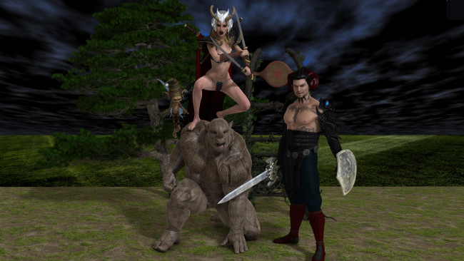 Обои картинки фото 3д графика, существа , creatures, кастаника, взгляд, фон, демон