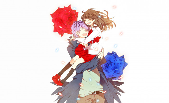 Обои картинки фото аниме, ib, двое, иб