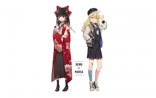 Обои картинки фото аниме, touhou