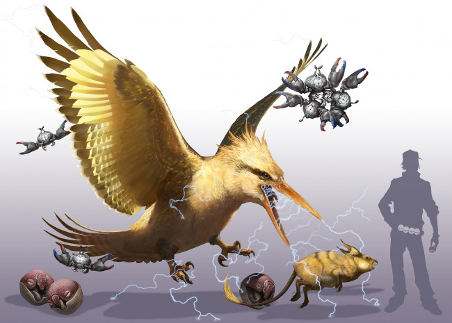 Обои картинки фото аниме, pokemon, монстр, чудище, существо, чудовище