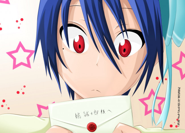 Обои картинки фото аниме, nisekoi, фон, взгляд, девушка