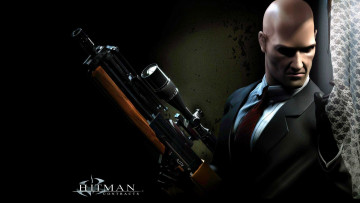 Картинка видео+игры hitman +contracts оружие окно костюм лысый киллер