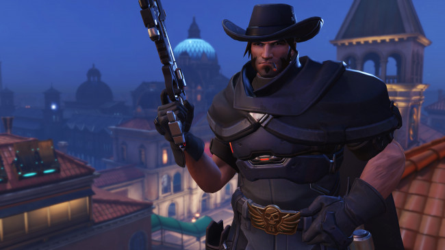 Обои картинки фото overwatch , 2018, видео игры, overwatch, видеоигры, mccree, персонаж