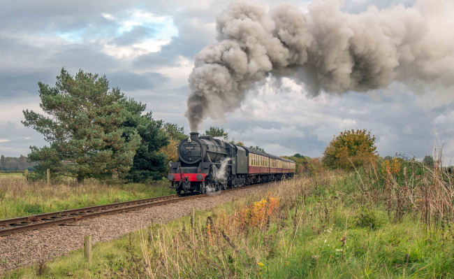 Обои картинки фото техника, паровозы, локомотив, состав