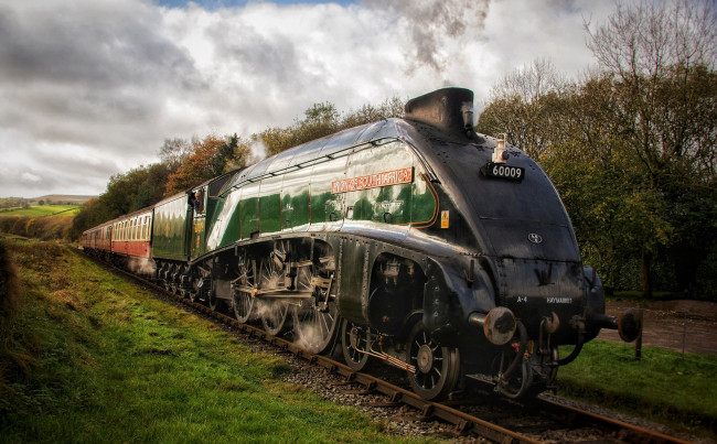 Обои картинки фото техника, паровозы, локомотив, состав