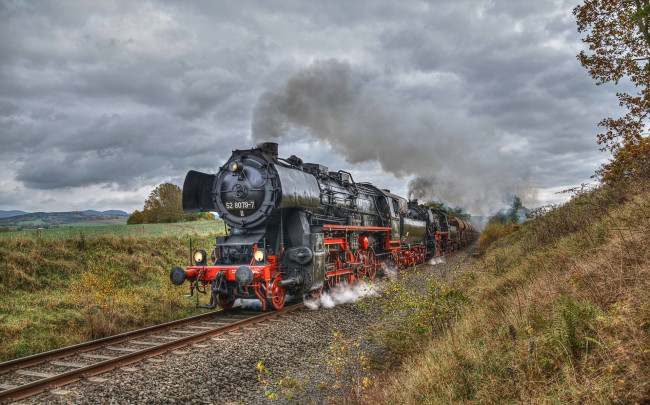 Обои картинки фото техника, паровозы, состав, локомотив