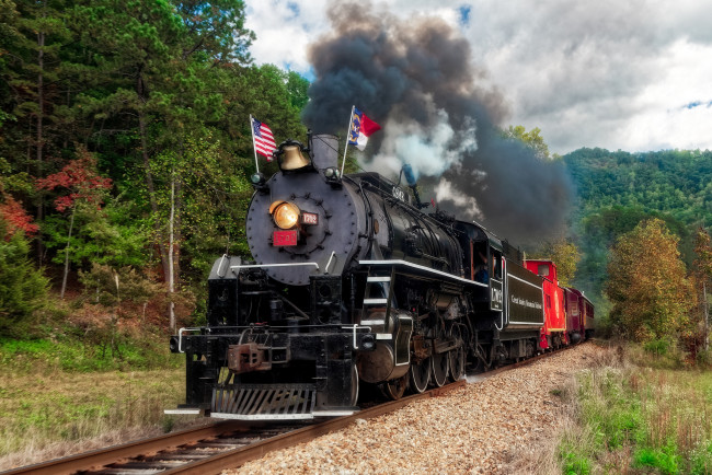 Обои картинки фото техника, паровозы, состав, локомотив