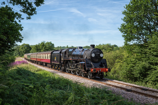 Обои картинки фото техника, паровозы, состав, локомотив