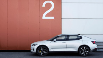 Картинка 2021+polestar+2 автомобили -unsort женевский автосалон 2019 электрокар 2021 года polestar 2