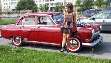 Картинка автомобили -авто+с+девушками девушка взгляд фон автомобиль