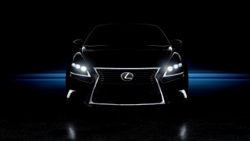 Картинка автомобили lexus черный лексус свет