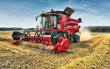 Картинка 2019+case+ih+axial+flow+5140 техника комбайны пшеница уборка урожая сельское хозяйство hdr