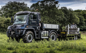 Картинка 2019+mercedes-benz+unimog+u430 автомобили mercedes+trucks спецтехника мерседес немецкие грузовики вид спереди unimog