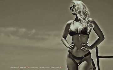 Картинка календари компьютерный+дизайн поза очки девушка