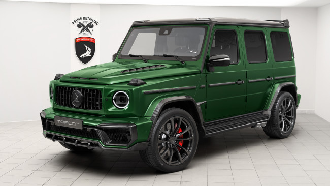 Обои картинки фото 2019 topcar mercedes-benz g-klasse inferno, автомобили, mercedes-benz, зеленый, тюнинг, гелик, 2019, topcar, mercedes, benz, g, klasse, inferno, джип