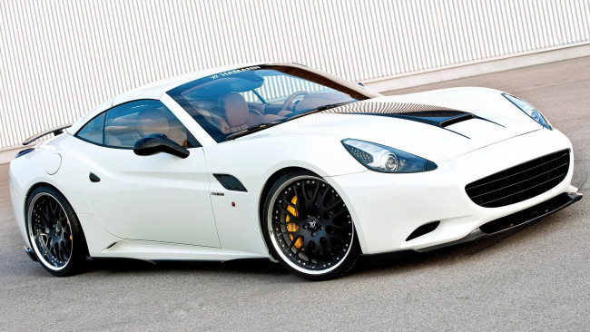 Обои картинки фото автомобили, ferrari, белая, феррари