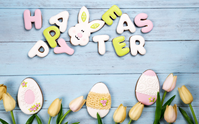 Обои картинки фото праздничные, пасха, фон, яйца