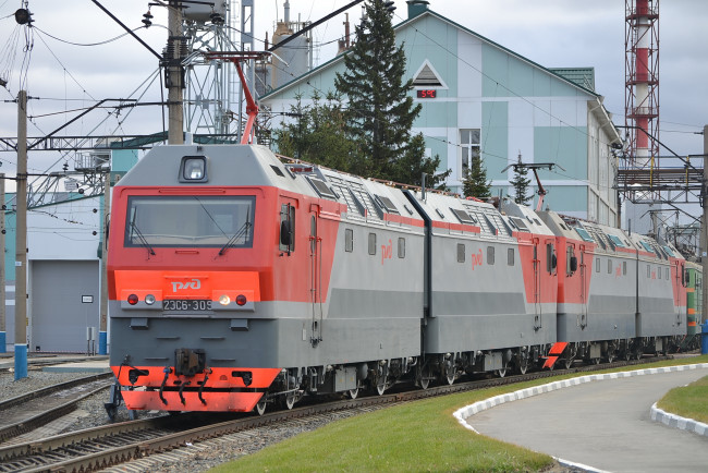 Обои картинки фото электровоз, техника, электровозы, рельсы, локомотив