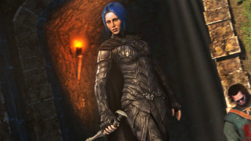 Картинка 3д+графика амазонки+ amazon девушка фон взгляд униформа кинжал