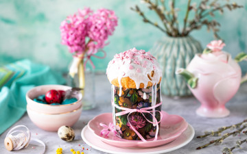 Картинка праздничные пасха праздник кулич