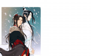 Картинка аниме mo+dao+zu+shi вэй усянь лань ванцзы снег шубы